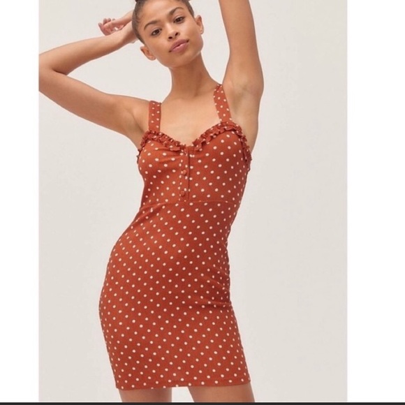 COPY - NWT Urban Outfitters body-con polka dot dr… - Picture 2 of 6